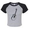 Women's Micro Rib Raglan Baby Tee Thumbnail