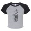 Women's Micro Rib Raglan Baby Tee Thumbnail