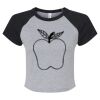 Women's Micro Rib Raglan Baby Tee Thumbnail