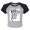 Women's Micro Rib Raglan Baby Tee Thumbnail