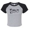 Women's Micro Rib Raglan Baby Tee Thumbnail