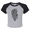 Women's Micro Rib Raglan Baby Tee Thumbnail