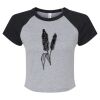 Women's Micro Rib Raglan Baby Tee Thumbnail