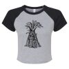 Women's Micro Rib Raglan Baby Tee Thumbnail