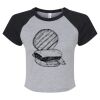 Women's Micro Rib Raglan Baby Tee Thumbnail