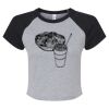 Women's Micro Rib Raglan Baby Tee Thumbnail