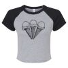 Women's Micro Rib Raglan Baby Tee Thumbnail