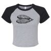 Women's Micro Rib Raglan Baby Tee Thumbnail