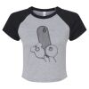 Women's Micro Rib Raglan Baby Tee Thumbnail