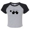 Women's Micro Rib Raglan Baby Tee Thumbnail