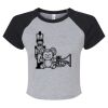 Women's Micro Rib Raglan Baby Tee Thumbnail