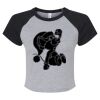 Women's Micro Rib Raglan Baby Tee Thumbnail