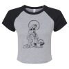 Women's Micro Rib Raglan Baby Tee Thumbnail