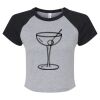 Women's Micro Rib Raglan Baby Tee Thumbnail