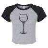 Women's Micro Rib Raglan Baby Tee Thumbnail