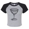 Women's Micro Rib Raglan Baby Tee Thumbnail