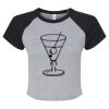 Women's Micro Rib Raglan Baby Tee Thumbnail