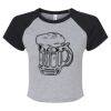 Women's Micro Rib Raglan Baby Tee Thumbnail