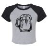 Women's Micro Rib Raglan Baby Tee Thumbnail