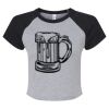 Women's Micro Rib Raglan Baby Tee Thumbnail