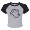 Women's Micro Rib Raglan Baby Tee Thumbnail