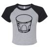 Women's Micro Rib Raglan Baby Tee Thumbnail