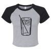 Women's Micro Rib Raglan Baby Tee Thumbnail