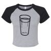 Women's Micro Rib Raglan Baby Tee Thumbnail