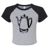 Women's Micro Rib Raglan Baby Tee Thumbnail