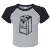 Women's Micro Rib Raglan Baby Tee Thumbnail