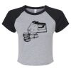 Women's Micro Rib Raglan Baby Tee Thumbnail