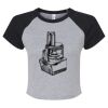 Women's Micro Rib Raglan Baby Tee Thumbnail