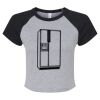 Women's Micro Rib Raglan Baby Tee Thumbnail