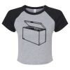 Women's Micro Rib Raglan Baby Tee Thumbnail