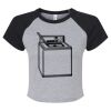 Women's Micro Rib Raglan Baby Tee Thumbnail