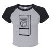 Women's Micro Rib Raglan Baby Tee Thumbnail