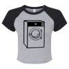 Women's Micro Rib Raglan Baby Tee Thumbnail