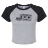 Women's Micro Rib Raglan Baby Tee Thumbnail