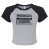 Women's Micro Rib Raglan Baby Tee Thumbnail