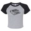 Women's Micro Rib Raglan Baby Tee Thumbnail