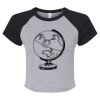 Women's Micro Rib Raglan Baby Tee Thumbnail