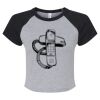 Women's Micro Rib Raglan Baby Tee Thumbnail