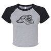 Women's Micro Rib Raglan Baby Tee Thumbnail