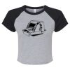 Women's Micro Rib Raglan Baby Tee Thumbnail