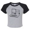 Women's Micro Rib Raglan Baby Tee Thumbnail