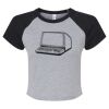 Women's Micro Rib Raglan Baby Tee Thumbnail