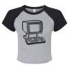 Women's Micro Rib Raglan Baby Tee Thumbnail