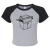Women's Micro Rib Raglan Baby Tee Thumbnail