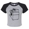 Women's Micro Rib Raglan Baby Tee Thumbnail