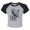 Women's Micro Rib Raglan Baby Tee Thumbnail